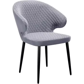 Стул DikLine 355 микровелюр Z46 перламутр, ножки черные Dikline