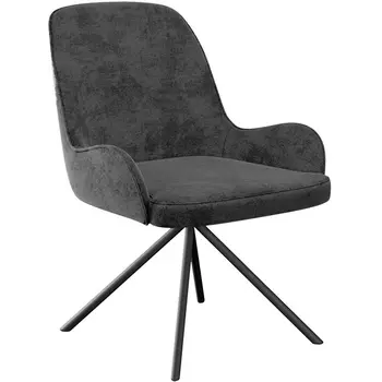 Стул DikLine 402 N85 т.серый, ножки черные арт.00-00073152 Dikline