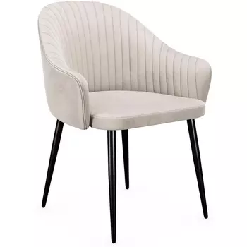 Стул DikLine 440 C103 крем, ножки черные арт.00-00072792 Dikline