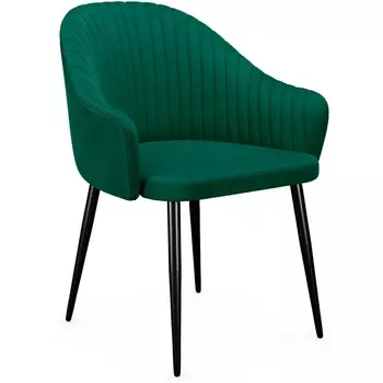 Стул DikLine 440 K13 изумруд, ножки черные арт.00-00079559 Dikline