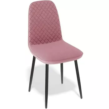 Стул DikLine Kenner 129s, микровелюр розовый/опоры черные 00-00042293 Dikline