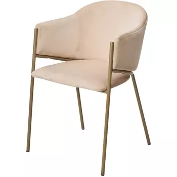 Стул ДИЛЛ, цвет H-06 Бежевый, велюр / шампань каркас М-City (арт.688M05850) M-City