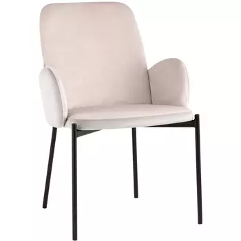 Стул Дивора велюр светло-розовый со светло-серой спинкой Stool Group УТ000035485