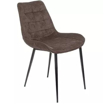 Стул для кухни Бюрократ KF-6 коричневый Light 10 металл черный на ножках (KF-6/LT10)