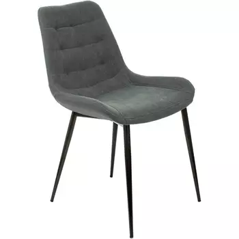 Стул для кухни KF-6 металл черный на ножках (KF-6/ALFA44) Бюрократ KF-6/ALFA44