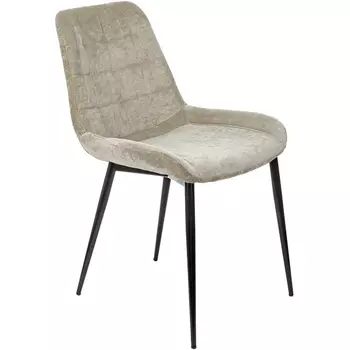 Стул для кухни Бюрократ KF-6 песочный Light 21 металл черный на ножках (KF-6/LT21)