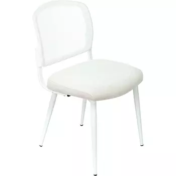 Стул для кухни Бюрократ KF-8W белый металл белый на ножках (KF-8W/WHITE)