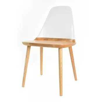 Стул DС-S123 белый/дерево ESF бел/дер