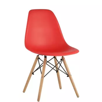 Стул Stool Group Eames DSW красный x4 УТ000005354