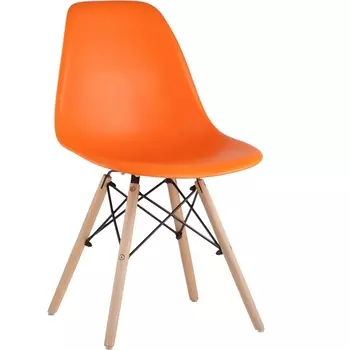Стул Stool Group Eames DSW оранжевый x4 УТ000005349