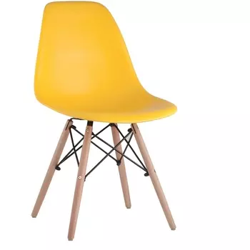 Стул Stool Group Eames DSW желтый x4 УТ000005353