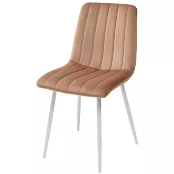 Стул G108-72 тоффи, велюр / белый каркас M-City Dublin UDC7066G10872WHT