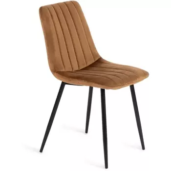 Стул (mod. 7066) коричневый вельвет/черный (металл,ткань) Tetchair 110593 14149