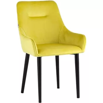 Стул Джоан велюр жёлтый (Stool Group)
