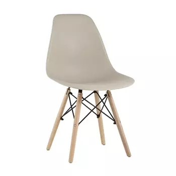Стул Eames Style DSW бежевый (разборный каркас) Stool Group арт.УТ000037157