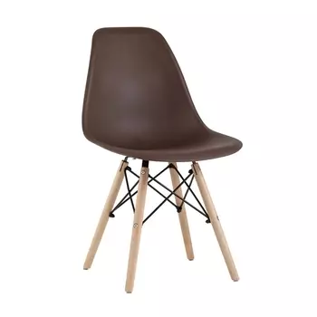 Стул Eames Style DSW коричневый (разборный каркас) Stool Group арт.УТ000037592