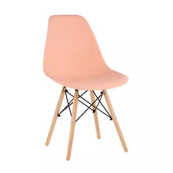Стул Eames Style DSW персиковый (разборный каркас) Stool Group арт.УТ000039375