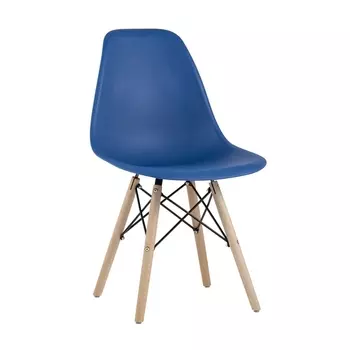 Стул Eames Style DSW синий (разборный каркас) Stool Group арт.УТ000037596