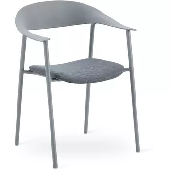 Стул Eila с подушкой пластик серый Stool Group арт.УТ000039777