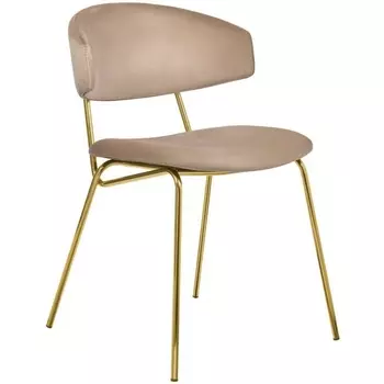 Стул Elle латте с золотыми ножками Bradex Home (арт.RF 0718)