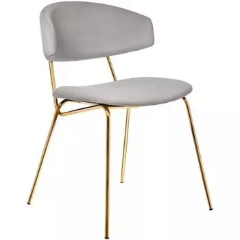Стул Elle серый с золотыми ножками RF 0781 Bradex Home (арт.RF 0781)