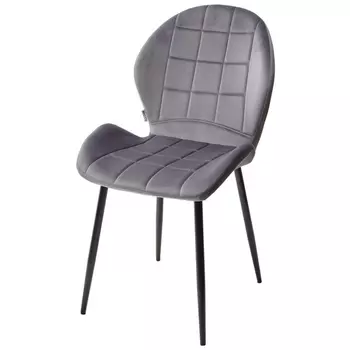 Стул BLUVEL-14 GREY, велюр M-City Flower UDC5172GREY14