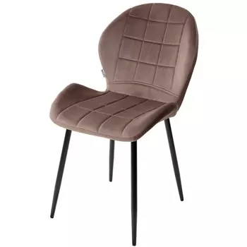 Стул BLUVEL-38 LATTE, велюр M-City Flower UDC5172BLV38