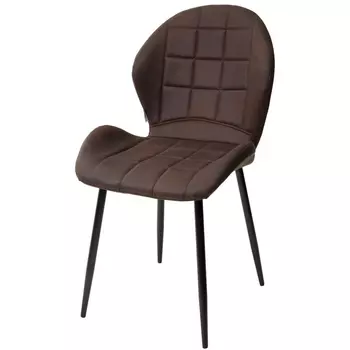 Стул FLOWER COWBOY-#800 темно-коричневый, ткань микрофибра (M-City)