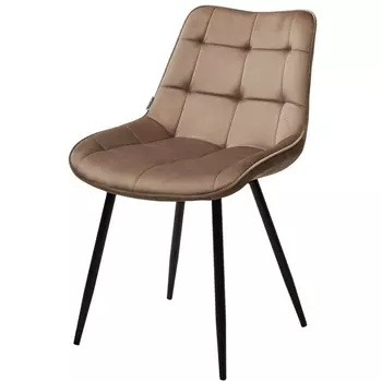 Стул G062-13 кварцевый, велюр / черный каркас M-City 628M04292 (4 шт.)