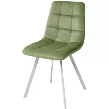 Стул G108-27 террариумный мох, велюр/ белый каркас M-City 629M04900 (4 шт.)