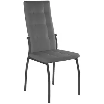 Стул ГАЛС-М каркас темно-серый/ к/з серый Dikline 00-00058726