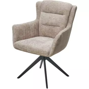 Стул GARLAND 360 град. поворот. HAGA-30 Бежевый, ткань/ GINO-101 Бежевый, ткань/ Черный, ®DISAUR M-City