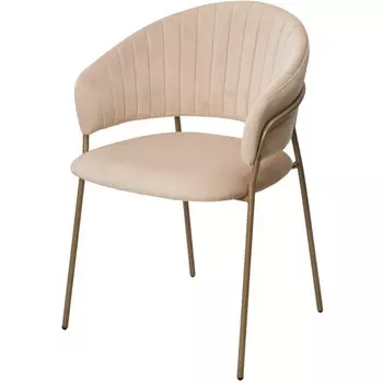 Стул ГЕММА, цвет H-06 Бежевый, велюр / шампань каркас М-City (арт.688M05848) M-City