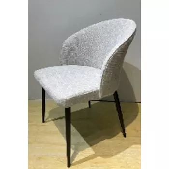 Стул GLORIA White CHACHA-140, ткань/ черный каркас / Товарный знак DISAUR M-City