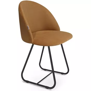Стул горчичный/черный муар Sheffilton SHT-ST35/S38 8937123204