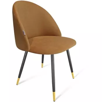 Стул горчичный/черный муар/золото Sheffilton SHT-ST35/S95-1 1842492306