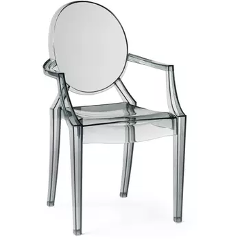 Пластиковый стул Woodville Luis gray 15441