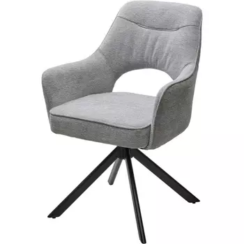 Стул GUARA 180 град. поворот. цвет серо-бежевый RAVEN 06 / черный каркас, ®DISAUR M-City