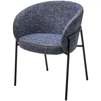 Стул GUST цвет стальной синий TOPIC 330 / черный каркас / Товарный знак DISAUR M-City