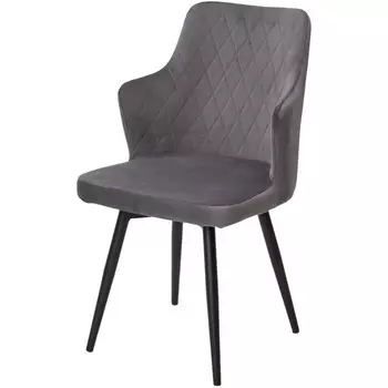 Стул ХАНТ 360, цвет Дива-10 Темно-серый, велюр / черный каркас М-City (арт.472M05857) M-City