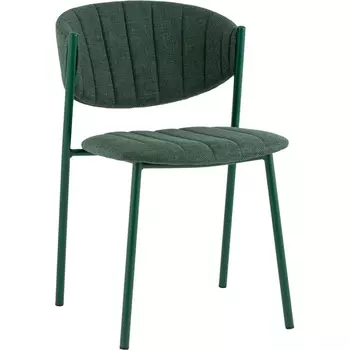 Стул Харпер ткань рогожка зеленый каркас зеленый полуглянцевый муар Stool Group (арт.УТ000038933)