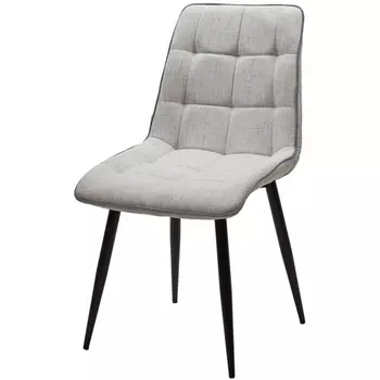 Стул HE622-20/ HE622-22 светло-серый, ткань/ черный каркас M-City 628M03696 (4 шт.)