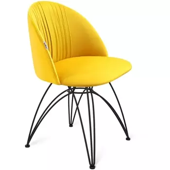 Стул имперский жёлтый/чёрный муар Sheffilton SHT-ST35-1/S112 7982224201