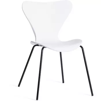 Стул Jacobsen (mod DC 102-1) / 2 шт. в упаковке Tetchair (Пластик,Металл/Белый,Черный) арт.21837