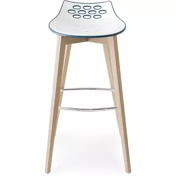 Стул JAM W CB/1487, ash.P19W OAK NATURAL/ P799-P852 WHITE/ TRANSPARENT RED, M-City