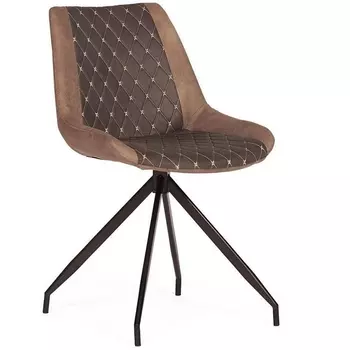 Стул KELT ( mod. 8799 ) черный/коричневый (металл,ткань наппа) Tetchair 110353 11894