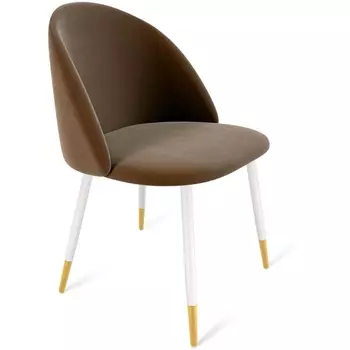 Стул кофейный ликер/белый муар/золото Sheffilton SHT-ST35/S129 2225487706