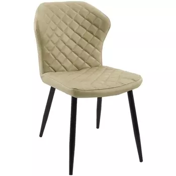 Стул кож/зам BEIGE, ножки черные Dikline 00-00049325