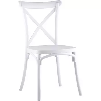Стул Stool Group Кроссбэк пластиковый белый УТ000001848