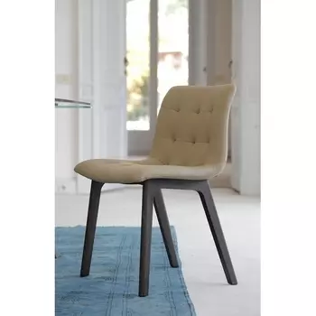 Стул KUGA 40.37 (L002 OAK SPESSART/ TR518 песочн., экокожа) (арт.40.37.L002TR518) M-City